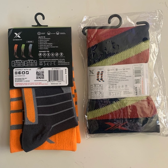 Extreme Fit Graduated Compression Socks L/XL (2 pair) - Picture 2 of 6